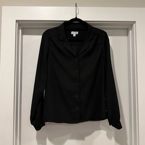 Frank & Oak Black Med Blouse